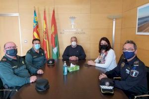 El Alcalde de Pilar Horadada recibe al nuevo Comandante de la Guardia Civil