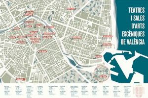 Acción Cultural distribuye un mapa para dar a conocer todos los teatros de València