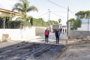 Terminan las obras de renovación de la red de pluviales y agua potable en la calle Merla de l’Albir