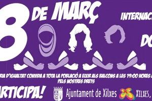 Xilxes reivindicará la igualdad desde los balcones el próximo 8 de marzo