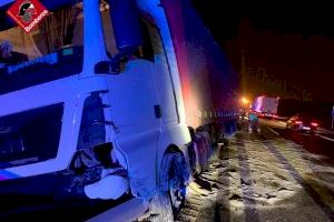 Dos accidentes de camión en el mismo punto de la carretera A-31 en Alicante en 24 horas