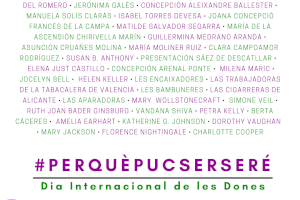 Rafelbunyol commemora el 8M homenatjant a dones valencianes importants de la història