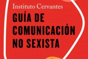 Cuatro profesoras de la Universitat de València, autoras de la ‘Guía de comunicación no sexista’, presentada hoy en el Instituto Cervantes
