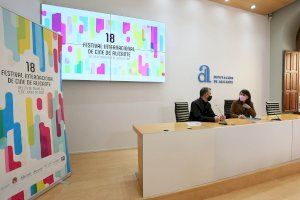 La Diputación de Alicante acoge la presentación del cartel del Festival de Cine de Alicante, una colorista obra del diseñador Alfredo León