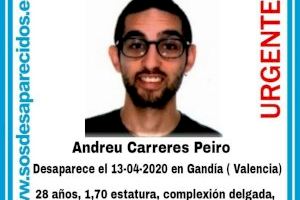 Un any sense notícies d'Andreu Carreres, desaparegut a Gandia
