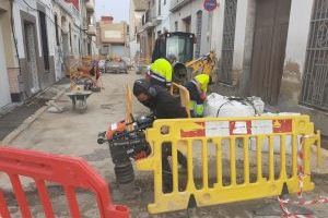 Massanassa renueva la red de agua potable y aceras de la Calle  Federico García Lorca