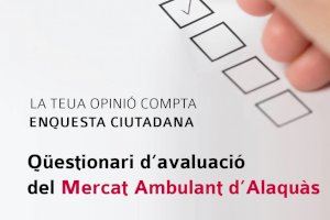 Alaquàs realiza una encuesta para conocer la opinión de la ciudadanía sobre el mercado ambulante