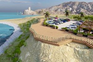 La Conselleria de Política Territorial destina más de 300.000 euros para un aparcamiento y un mirador en la playa del Xarco de Villajoyosa