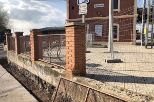 Renfe inicia las obras de ampliación y adecuación del aparcamiento de la estación de Burriana-Alquerías