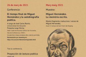 La Universitat d'Alacant commemora el setanta-nou aniversari de la mort del poeta Miguel Hernández