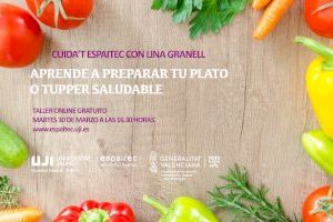 El ciclo Cuida’t Espaitec organiza un nuevo taller online sobre nutrición saludable en el ámbito laboral