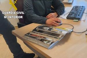 La Guardia Civil de Lliria ha investigado a tres personas que se hacían pasar por guardias civiles para ofertar publicidad en falsas revistas policiales