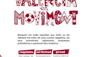 Segona edició de la campanya El valencià en moviment per a fomentar l’ús del valencià en l’esport