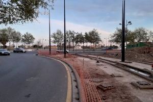 Las obras de la Línea 10 de Metrovalencia cortan temporalmente la avenida Antonio Ferrandis en el cruce con Amado Granell