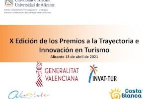 La Universidad de Alicante entregará los Premios de Turismo 2021 el próximo 13 de abril