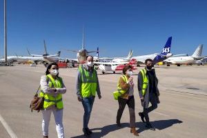 El aeropuerto de Castellón expone sus proyectos y cartera de servicios al Ayuntamiento de Sagunt y Asecam a fin de extender su ámbito de influencia