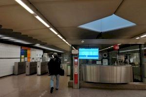 Metrovalencia informa de lo ocupados que van los vagones para garantizar mayor seguridad a los usuarios