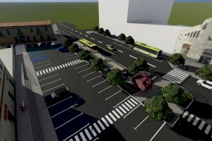 Las obras en el párking de la estación de Vila-real darán paso a un intercambiador de transportes moderno
