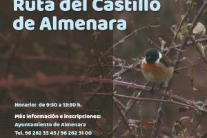 El Ayuntamiento de Almenara programa una ruta al Castillo para observar las aves y fauna