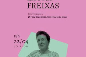 Huellas de Mujer conmemora el Día del Libro con un encuentro virtual con la escritora Laura Freixas