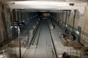 Avanzan las obras de la línea 10 de Metrovalencia para comenzar a funcionar en 2022