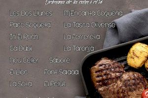 Oliva dinamiza la hostelería con la "Semana de la carne y el vino"
