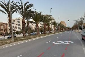 Carriles lentos en Alicante: El Ayuntamiento reduce a 30 km/h la velocidad en el carril derecho
