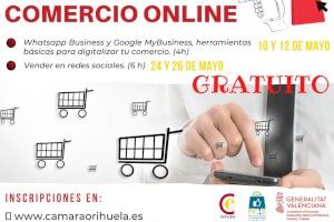 Cámara Orihuela impartirá dos nuevos talleres sobre comercio online para comerciantes y emprendedores