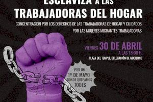 L'Assemblea Feminista de València reivindica els drets de les treballadores de la llar i les cures per l'1 de Maig
