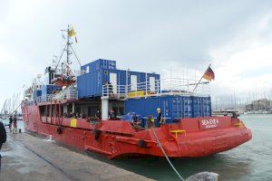 Arriba al port de Borriana el SEA EYE 4, una nova embarcació per rescatar vides a la Mediterrània