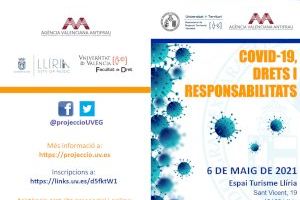 La Universitat de València i l’Agència Valenciana Antifrau ofereixen a Llíria la jornada ‘COVID-19, drets i responsabilitats’