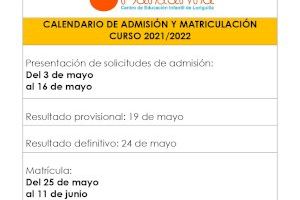El plazo para presentar la solicitud de admisión de la Escuela Infantil Mandarina está abierto hasta el 16 de mayo