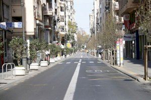 Una dona resulta ferida en un accident de trànsit al carrer Sant Vicent a València