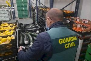 Destapan gran fraude alimentario en Alicante con veinte toneladas de frutas y verduras intervenidas