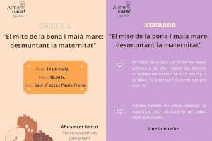 L'Ajuntament d'Almenara programa una xarrada sobre "El mite de la bona i la mala mare: desmuntant la maternitat"