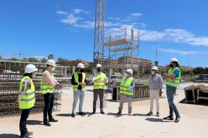 El director general d'Infraestructures Educatives i l'alcalde de Sagunt visiten l'obra del nou IES Núm. 5