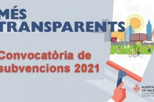 L'Ajuntament de València obri la convocatòria de subvencions a projectes de foment de la transparència i el bon govern