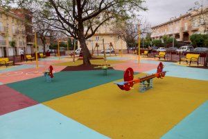Abre al público el parque infantil de la calle José Moreno Torres de Nules tras ser remodelado