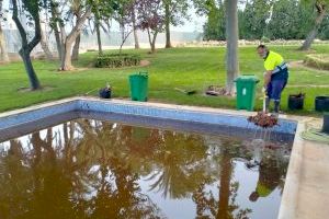 El Ayuntamiento de Loriguilla prepara las instalaciones de la piscina municipal para esta temporada