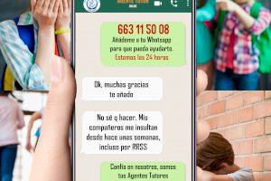 La Policía Local de Sagunt habilita un número de teléfono para hablar a través de Whatsapp con los niños y niñas que necesiten sus servicios o quieran realizar consultas