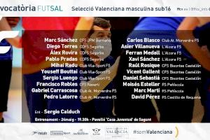 Dos jugadores del Peñíscola Fútbol Sala, convocados por la Selección Valenciana sub16