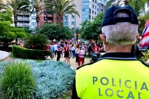 La Policía Local cierra el operativo del fin de semana con un nuevo descenso de sanciones y gran respeto a las medidas anticovid en Alicante