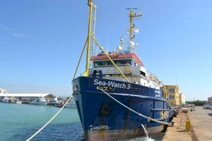 Atraca en Burriana el barco de rescate humanitario Sea-Watch 3 para ser reparado