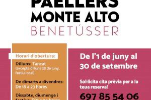 Benetússer inicia la temporada de sus paelleros de Monte Alto
