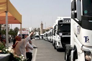 Los transportistas suspenden su tradicional procesión en camiones por Valencia