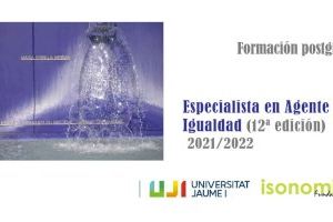 Inscripción abierta a la 12ª edición del Postgrado de Especialista en Agente de Igualdad de la UJI y Fundación Isonomia