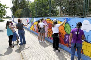 Graffittis contra la violencia de género en Paiporta