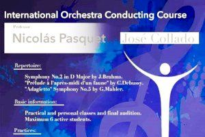 Buñol será la sede del I Curso Internacional de Dirección de Orquesta Aido José Collado impartido por Nicolas Pasquet