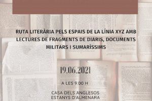 El Centre d'Interpretació de la Línea XYZ de Almenara programa una ruta con la lectura de textos y memorias sobre la Guerra