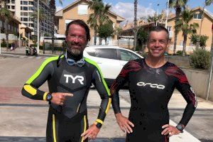 Dos valencianos participan en la travesía a nado más difícil de España: 27 kilómetros contracorriente